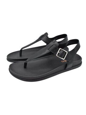 Blondo‎ Womens Size 9 Niomi Ankle Strap Black Leather Sandals Shoes